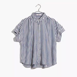 Madewell Hilltop Shirt in Savin Stripe